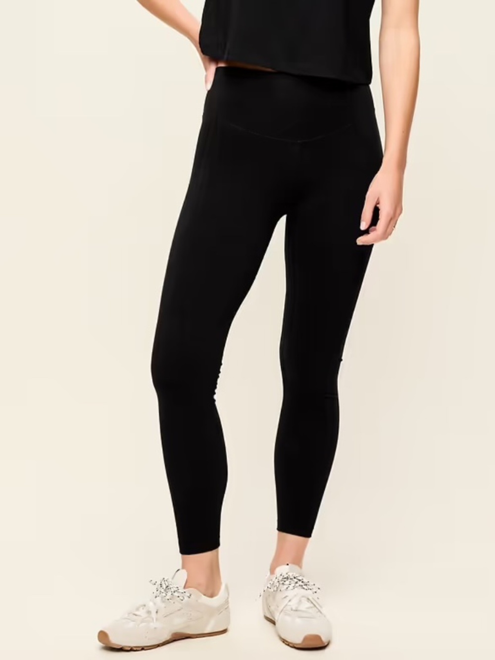 Old Navy Cotton Power Chill Black Leggings